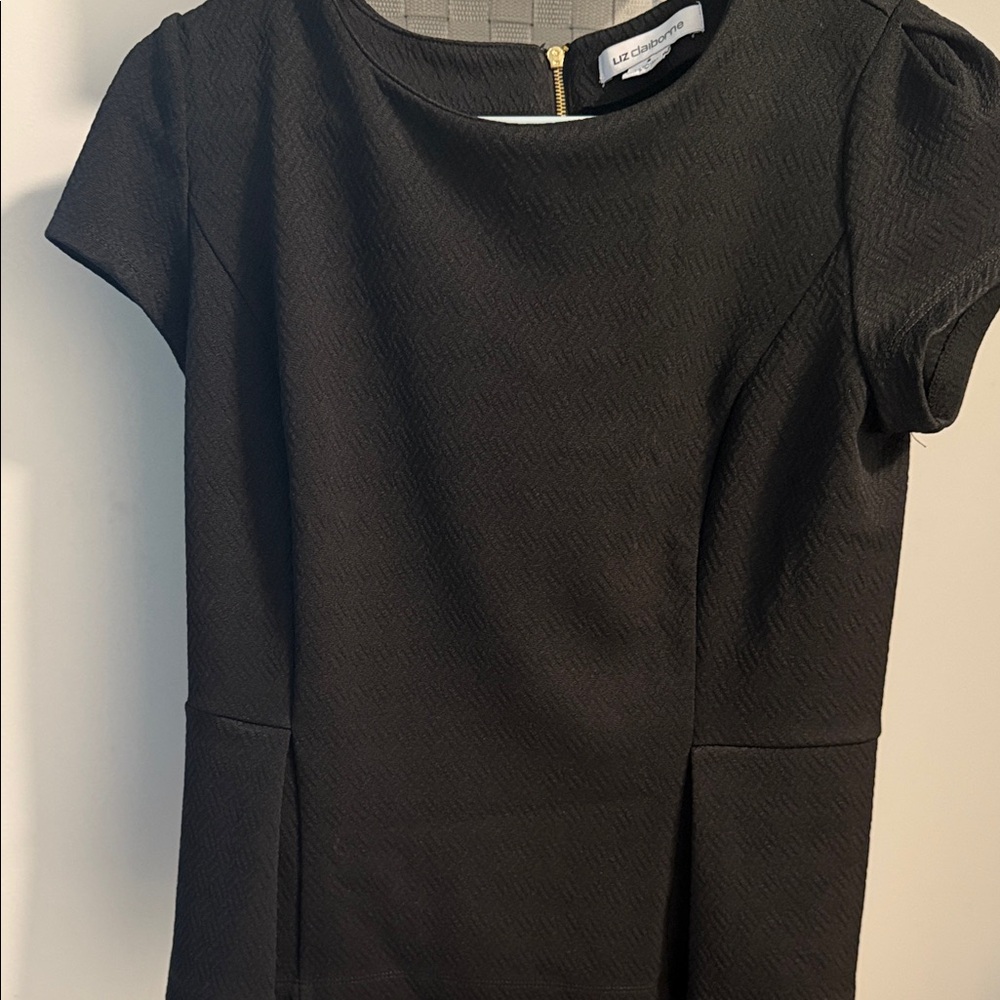 Liz Claiborne Coll Black Women's Top